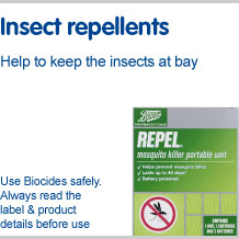 Help to keep insects at bay
